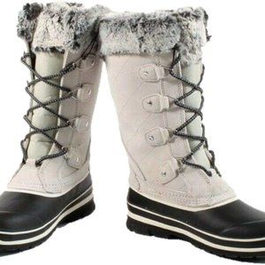 Khombu Emily Faux fur & Leather Women's Snow Boots - Great Condition!